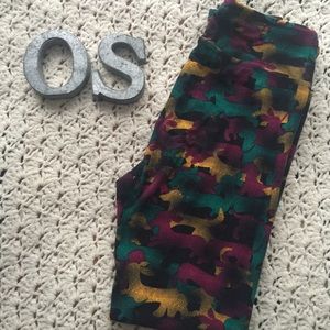 LuLaRoe leggings OS dachshunds